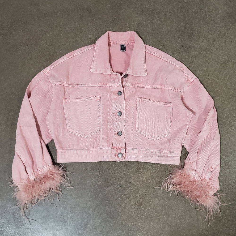Dust Pink | WINDSOR | Cropped Jean Jacket